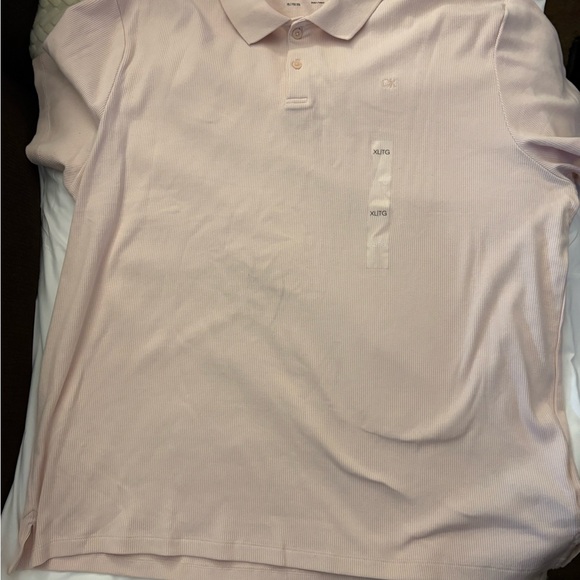 Calvin Klein Other - Calvin Klein Men's Light Pink Polo Shirt -Short Sleeve ~ NWT